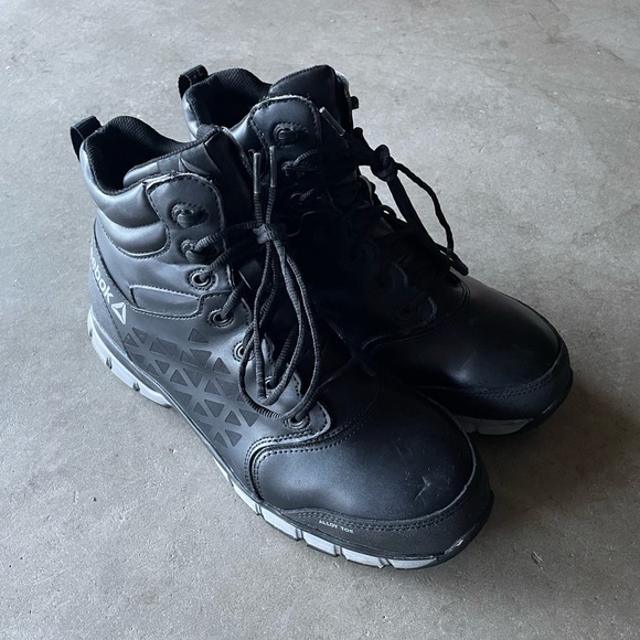 Reebok Work Sublite Cushion Work Mid-Cut Alloy Toe Slip Resistant Boots 11 Mens - Picture 3 of 7